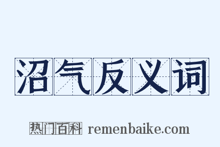 沼气反义词是什么意思的图片